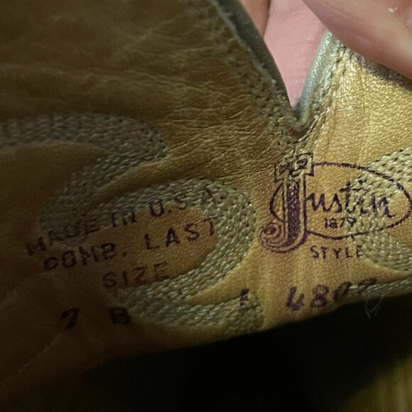Vintage cowboy boots - Women's 8/8.5 - Justin - Picture 3 of 3